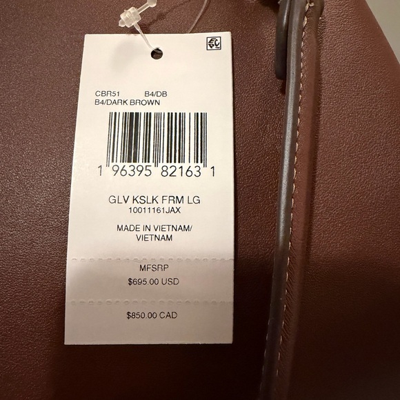 Coach Large Kisslock Frame Bag Designer Crossbody Brass/Brown w/Scratch - Picture 8 of 16